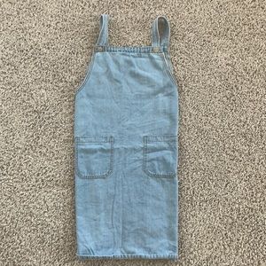Chambray overall dress